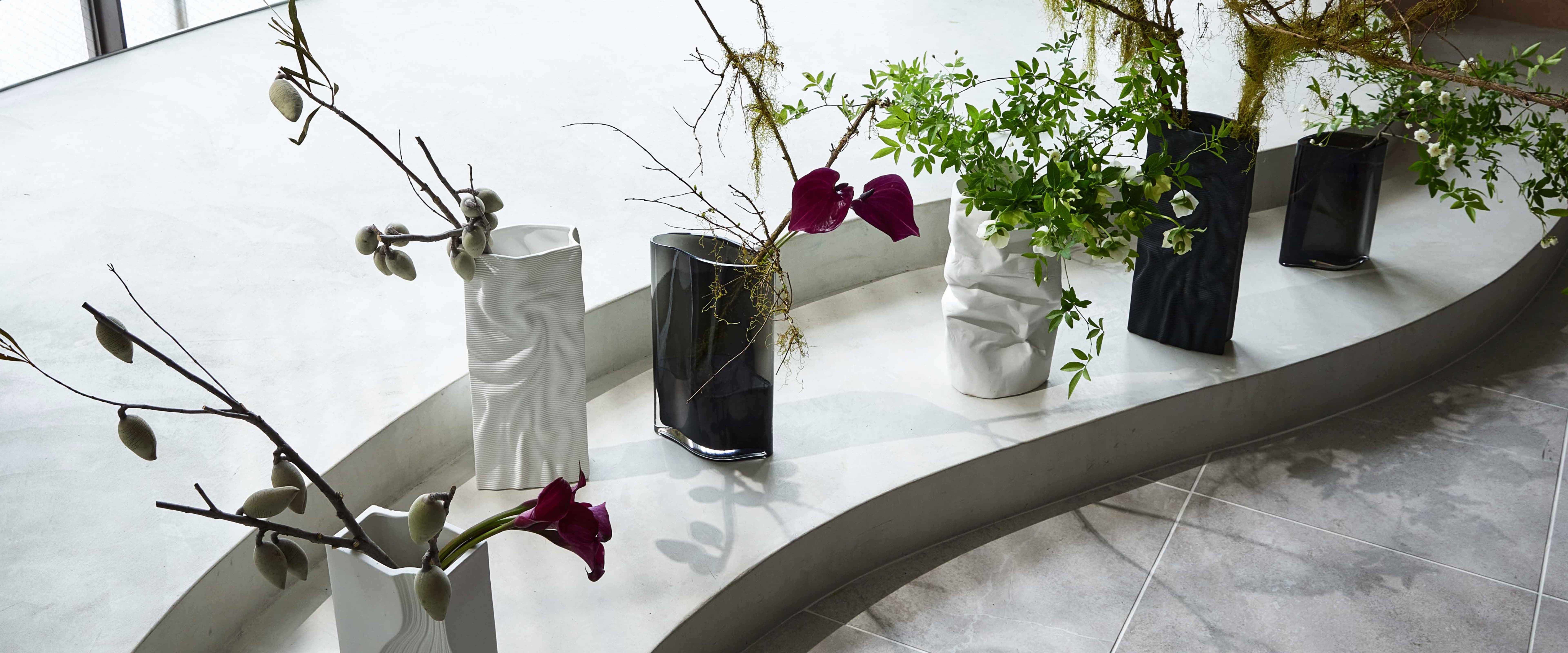 新品　株式会社クレイ　Claysコレクション　陶器花器　フラワーべース　送料無料　ピンク 花瓶